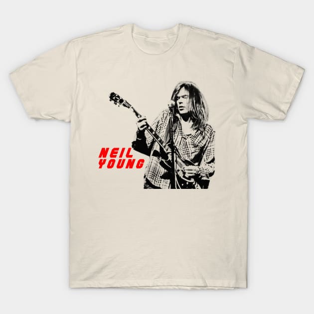 neil young visual art T-Shirt by DOGGIES ART VISUAL